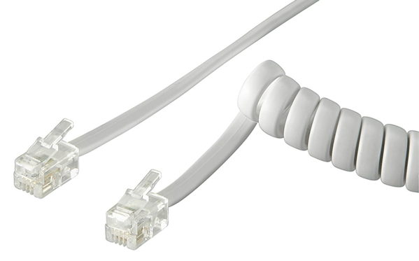 ΚΑΛΩΔΙΟ ΤΗΛΕΦΩΝΟΥ ΣΠΙΡΑΛ GOOBAY 4M RJ10 MALE-MALE -4P4C ΛΕΥΚΟ 68601