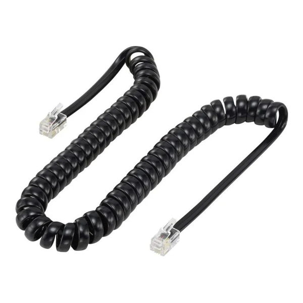 ΚΑΛΩΔΙΟ ΤΗΛΕΦΩΝΟΥ ΣΠΙΡΑΛ RJ10 4P4C CAB-T014, Spiral, 2m, μαύρο CAB-T014