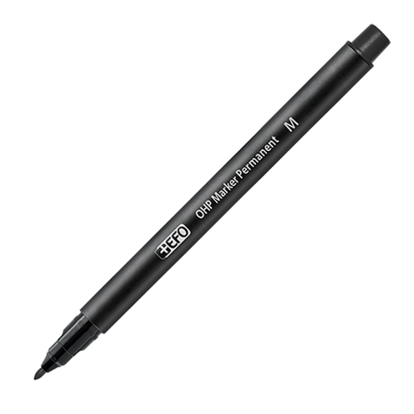 ΜΑΡΚΑΔΟΡΟΣ ΔΙΑΦΑΝΕΙΩΝ EFO M 1.0mm MEDIUM  ΜΑΥΡΟ P-600