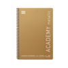 ΤΕΤΡΑΔΙΟ ΣΠΙΡΑΛ ACADEMY METALLIC 17X25cm B5 2 ΘΕΜΑΤΑ 60φ. ΑΣΟΡΤΙ