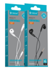 ΑΚΟΥΣΤΙΚΑ ΜΙΝΙ CELEBRAT G27 ΛΕΥΚΑ HANDSFREE 3.5mm σύνδεση, Φ14mm, 1.2m, λευκά