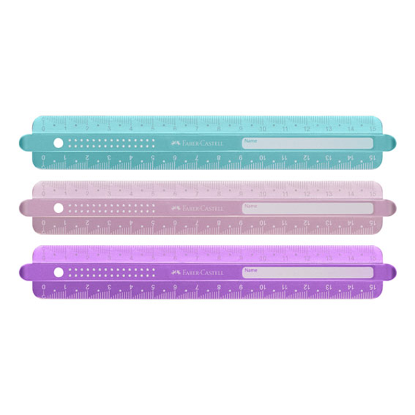 ΧΑΡΑΚΑΣ 15εκ. FABER CASTELL 3 ΧΡΩΜΑΤΑ SKY BLUE-ΡΟΖ-ΜΩΒ No 172015
