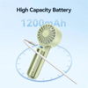 ΑΝΕΜΙΣΤΗΡΑΚΙ ΧΕΙΡΟΣ USAMS ZB288 με 3 ταχύτητες, 1200mAh, λευκό-μπέζ