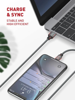 ΚΑΛΩΔΙΟ IPHONE LDNIO Lightning σε USB LS441, 12W, 1m, γκρι