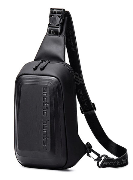ΤΣΑΝΤΑΚΙ ΩΜΟΥ-CROSSBOY ARCTIC HUNTER XB00126-BK, 32x18x10cm, αδιάβροχη, μαύρη