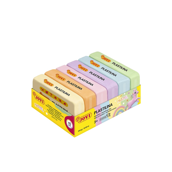 ΠΛΑΣΤΕΛΙΝΗ JOVI 3+ ΣΕΤ 6 ΧΡΩΜΑΤΑ 50gr PASTEL