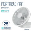 ΑΝΕΜΙΣΤΗΡΑΣ WIRELESS DESK PLATINET φ19cm 2400mAh 8ΩΡΕΣ ΛΕΙΤΟΥΡΓΙΑΣ PRDF0396