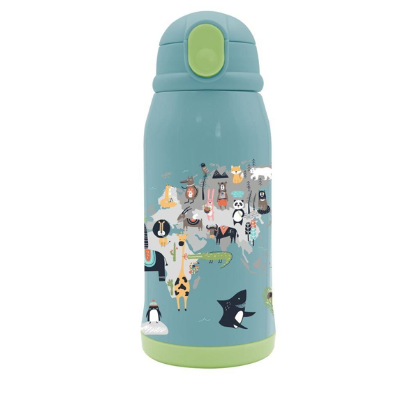 Παγούρι Θερμός Ανοξείδωτο Must Team panda 500 ml με Ισοθερμική θήκη και καλαμάκι 000586640