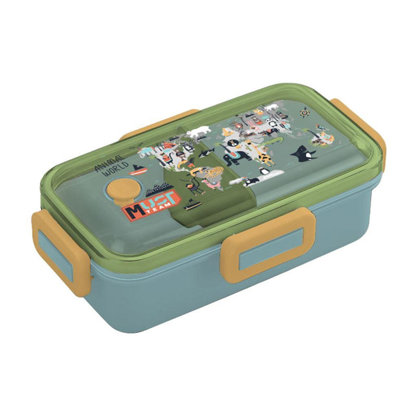 ΦΑΓΗΤΟΔΟΧΕΙΟ 700ML PP ΜΕ ΚΟΥΤΑΛΙ & ΠΙΡΟΥΝΙ 20X13X6,5CM 4σχεδια  MUST TEAM 000586531