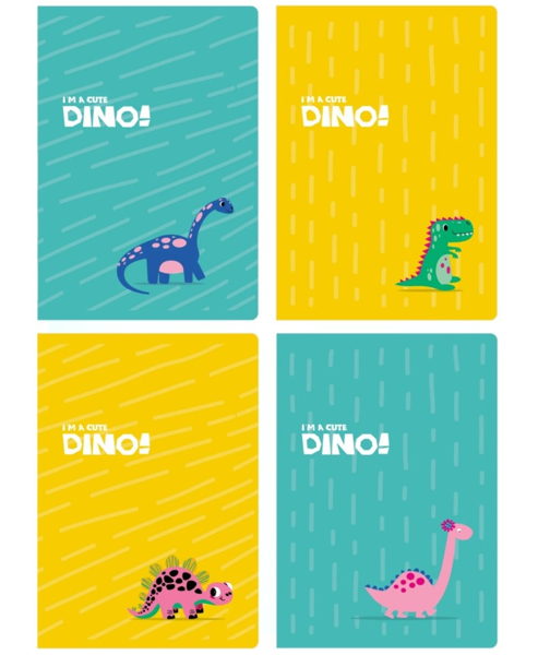 ΤΕΤΡΑΔΙΟ ΚΑΡΦΙΤΣΑ DINO 17X25 40Φ SALKO 7148
