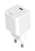 ΦΟΡΤΙΣΤΗΣ ΜΠΡΙΖΑΣ POWERTECH PT-1225 με καλώδιο, USB-C, 33W, GaN, λευκός