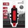 ΦΩΣ ΠΟΔΗΛΑΤΟΥ ENTAC  KOKKINO ΠΛΑΣΤΙΚΟ 2W 50 LUMENS 5 LED SMD IP54 6Hours