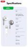 ΑΚΟΥΣΤΙΚΑ ΜΙΝΙ XO -EP61 IPHONE LIGHTING WHITE HANDSFREE
