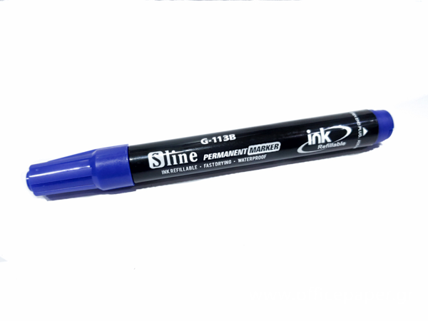 ΜΑΡΚΑΔΟΡΟΣ ΑΝΕΞΙΤΗΛΟΣ SLINE G-113B ΜΠΛΕ 1,5-3mm ΕΠΑΝΑΓΕΜΙΖΟΜΕΝΟΣ