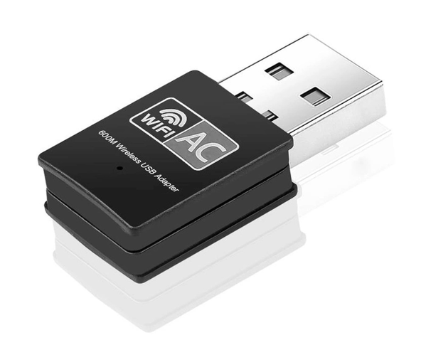 ΑΝΤΑΠΤΟΡΑΣ WIFI POWERTECH ασύρματος USB αντάπτορας δικτύου PT-1041, 600Mbps, 2.4/5GHz