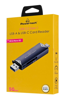 ΑΝΤΑΠΤΟΡΑΣ POWERTECH card reader PT-1343 για SD & micro SD, USB 3.2, 5Gbps, γκρι