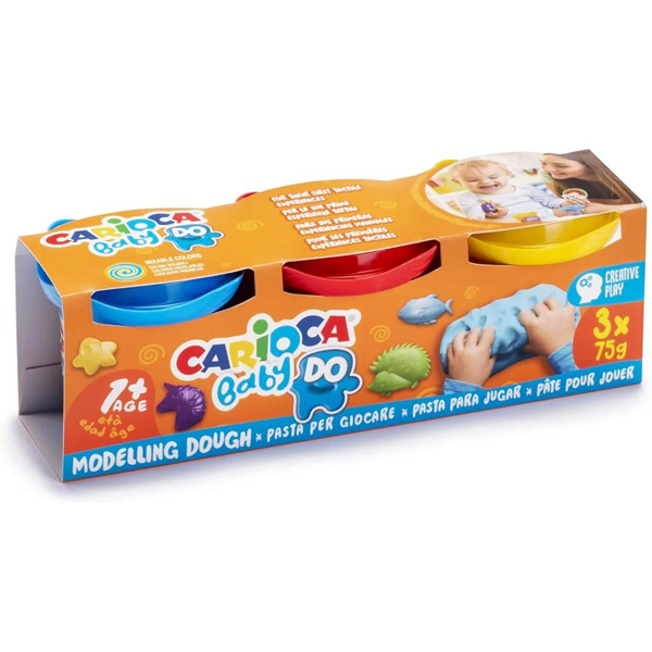 ΠΗΛΟΣ ΧΕΙΡΟΤΕΧΝΙΑΣ CARIOCA 3X75gr. BABY DO 43179