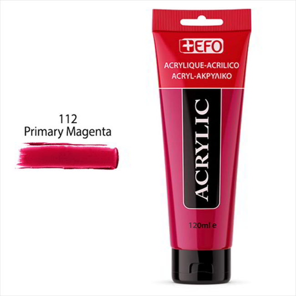 ΑΚΡΥΛΙΚΟ ΧΡΩΜΑ EFO 120ml MAGENTA PRIMARY-ΜΑΤΖΕΝΤΑ  σωληνάριο 389112