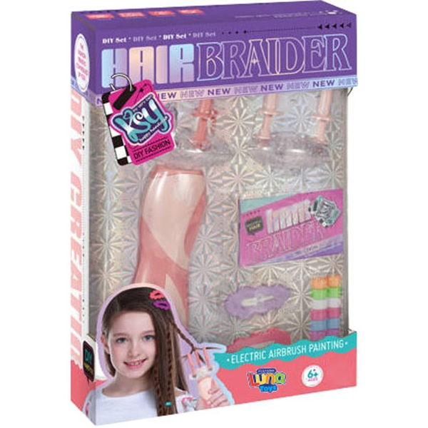 Συσκευή Μαλλιών για Πλεξούδες Σετ Luna Toys 19,5x28x11,5 εκ.