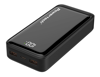 POWERBANK POWERTECH PT-1327 με οθόνη, 20000mAh, 22.5W, μαύρο