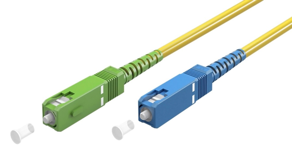 ΚΑΛΩΔΙΟ ΟΠΤΙΚΗΣ ΙΝΑΣ GOOBAY SC-APC 59660, Singlemode OS2, 3m, κίτρινο