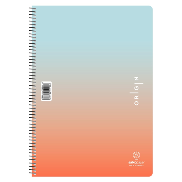 ΤΕΤΡΑΔΙΟ ΣΠΙΡΑΛ SALKO ORIGIN 17X25 60Φ*120σελ. ΘΕΜΑΤΑ 2  5882