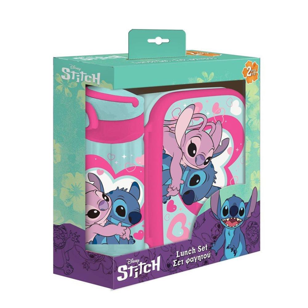 ΣΕΤ ΦΑΓΗΤΟΥ STITCH DISNEY ΜΕ ΦΑΓΗΤΟΔΟΧΕΙΟ 800 ML - ΠΑΓΟΥΡΙ 500 ML 000565109