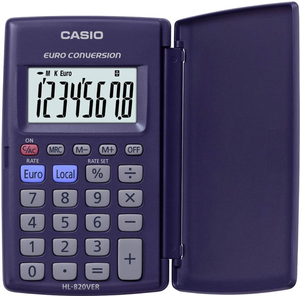 ΑΡΙΘΜΟΜΗΧΑΝΗ CASIO 8ΨΗΦ. HL-820VERA-BK-s 6X10εκ