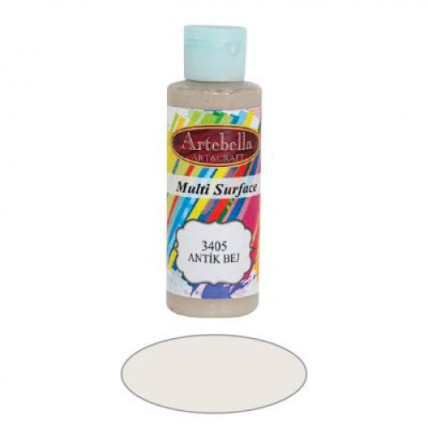 ΑΚΡΥΛΙΚΟ ΧΡΩΜΑ ARTEBELLA MULTI SURFACE 130CC ΑΝΤΙΚ ΜΠΕΖ No3405
