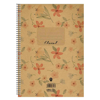 ΤΕΤΡΑΔΙΟ ΣΠΙΡΑΛ MONO SALKO FLORAL 17X25 30Φ ΘΕΜΑΤΑ 1 6441