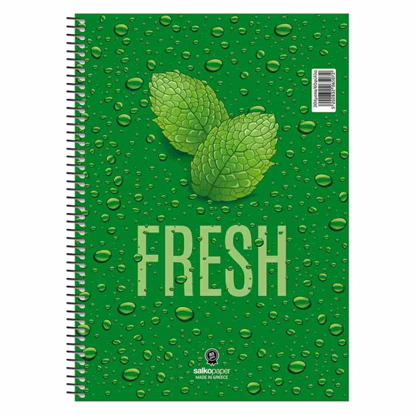 ΤΕΤΡΑΔΙΟ ΣΠΙΡΑΛ MONO SALKO FRESH 21X29 90Φ-180σελ. ΘΕΜΑΤΑ 3 6508