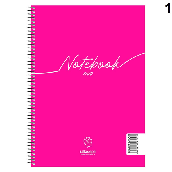 ΤΕΤΡΑΔΙΟ ΣΠΙΡΑΛ MONO SALKO NOTEBOOK FLUO 21X29 60Φ-120σελ. ΘΕΜΑΤΑ 2 6427