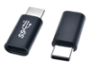 ΑΝΤΑΠΤΟΡΑΣ POWERTECH USB-C CAB-UC063, αρσενικό σε θηλυκό, 10Gbps, μαύρος