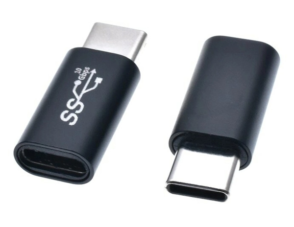 ΑΝΤΑΠΤΟΡΑΣ POWERTECH USB-C CAB-UC063, αρσενικό σε θηλυκό, 10Gbps, μαύρος