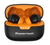 ΑΚΟΥΣΤΙΚΑ BLUETOOTH POWERTECH earphones με θήκη φόρτισης PT-1431, True Wireless, 40/400mAh, ANC & ENC, μαύρα