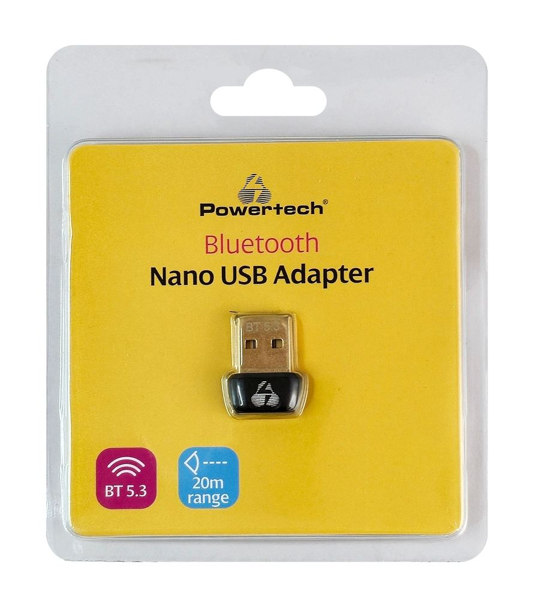 ΑΝΤΑΠΤΟΡΑΣ BLUETOOTH POWERTECH USB Bluetooth 5.3 αντάπτορας PT-1451 με εμβέλεια έως 20m