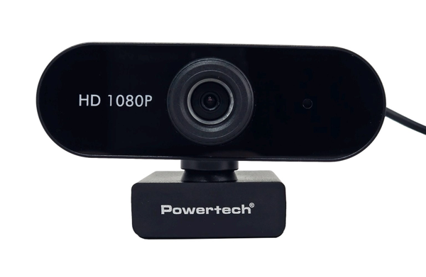 ΚΑΜΕΡΑ WEB POWERTECH PT-1382, 2MP, 1080p FHD, ρυθμιζόμενη εστίαση, 1.5m, μαύρη
