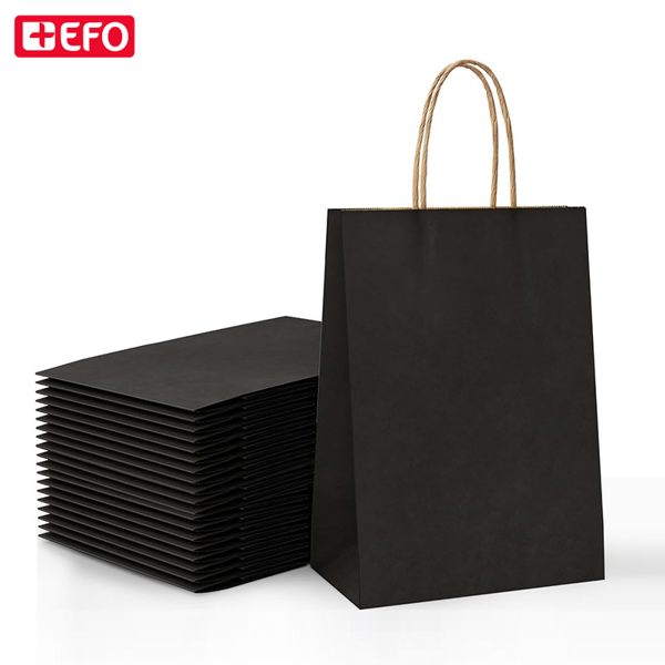 ΣΑΚΟΥΛΑ ΔΩΡΟΥ ΧΑΡΤΙΝΗ +EFO ΜΑΥΡΗ 16x22x8cm 1 TEM 871605