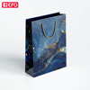 ΣΑΚΟΥΛΑ ΔΩΡΟΥ ΧΑΡΤΙΝΗ +EFO MARBLE BLUE 32x42x12cm 1 TEM 860603