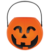 ΚΟΛΟΚΥΘΑ ΚΟΥΒΑΣ HALLOWEEN ΜΕ ΚΑΠΑΚΙ ΚΑΙ ΧΕΡΙ Trick or Treat o18x17cm