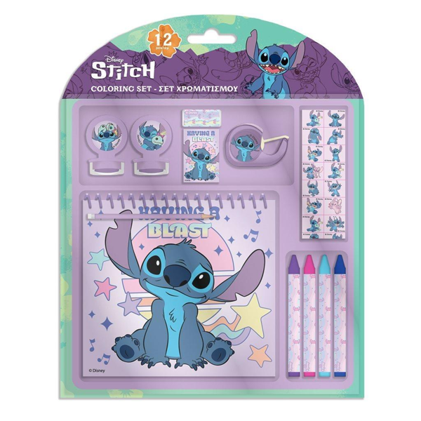 ΣΕΤ ΧΡΩΜΑΤΙΣΜΟΥ 12ΤΕΜ 17,5X18.5X2 LILO & STITCH 000564927