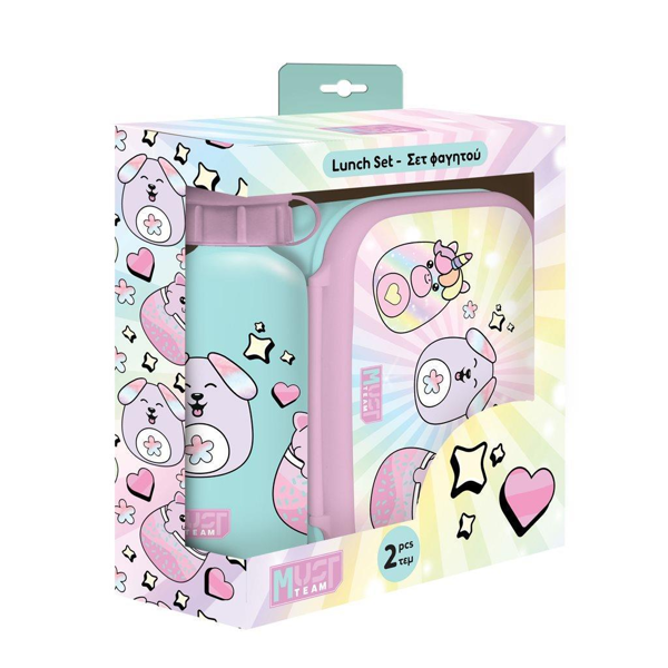 ΣΕΤ ΦΑΓΗΤΟΥ Must Team Squishcuties ΜΕ ΦΑΓΗΤΟΔΟΧΕΙΟ 800 ML - ΑΛΟΥΜΙΝΙΟY 500 ML 000586458