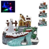 ΧΩΡΙΟ XMAS ΦΩΣ-ΚΙΝΗΣΗ ΣΠΙΤΗ ΜΕ ΠΟΤΑΜΙ 3xAAA  KOYTI 15x20x15cm 251813