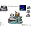 ΧΩΡΙΟ XMAS ΦΩΣ-ΚΙΝΗΣΗ ΣΠΙΤΗ ΜΕ ΠΟΤΑΜΙ 3xAAA  KOYTI 15x20x15cm 251813