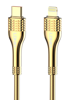 ΚΑΛΩΔΙΟ LDNIO Lightning σε USB-C LC651I, 30W, 1m, χρυσό