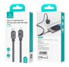 ΚΑΛΩΔΙΟ USAMS Lightning σε USB-C US-SJ685, 30W, 480Mbps, 1.2m, μαύρο