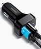 ΦΟΡΤΙΣΤΗΣ ΑΥΤΟΚΙΝΗΤΟΥ USAMS C13 & καλώδιο 3 σε 1, 2x USB, 2.1A, μαύρο