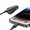 ΦΟΡΤΙΣΤΗΣ ΑΥΤΟΚΙΝΗΤΟΥ USAMS CC283, USB & USB-C, 60W, μαύρος