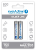 ΜΠΑΤΑΡΙΕΣ EVERACTIVE 750MAH AAA ΕΠΑΝΑΦΟΡΤΙΖΟΜΕΝΕΣ LR06 SET 2 ΤΕΜ NI-MH 1.2V