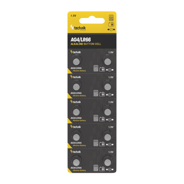 ΜΠΑΤΑΡΙΕΣ TECHNIC ALKALINE L66 L626F AG4 1.5V 1ΤΕΜ
